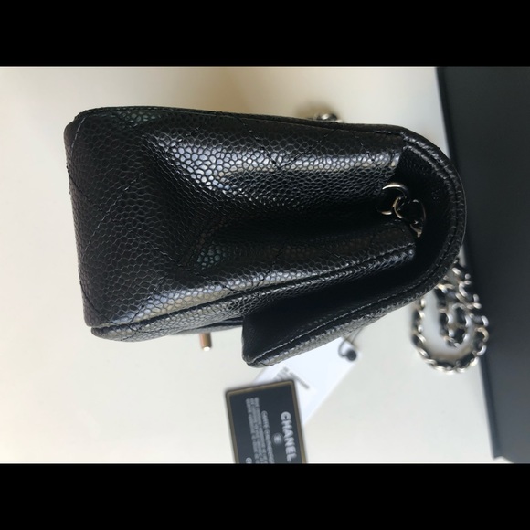 Chanel Black Caviar Rectangular Mini Flap - Picture 4 of 8